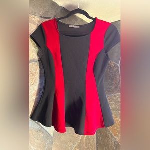 Suzy Shier black and red top